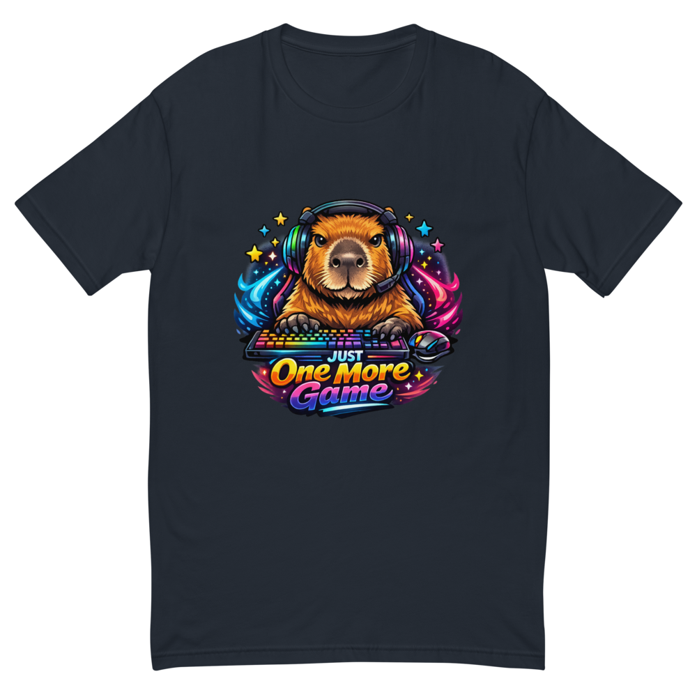 Gaming Capybara Shirt – Just One More Game, Gamer 