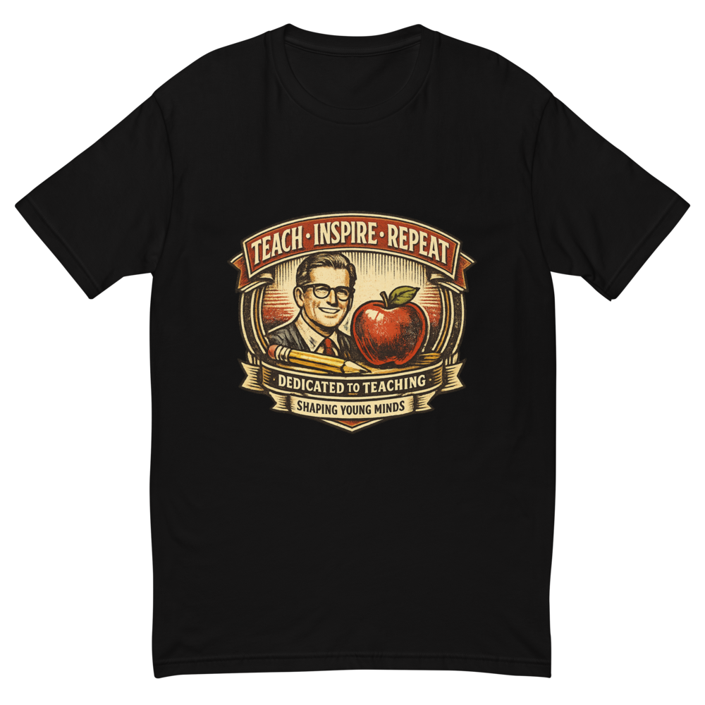 Teach Inspire Repeat Teacher Vintage