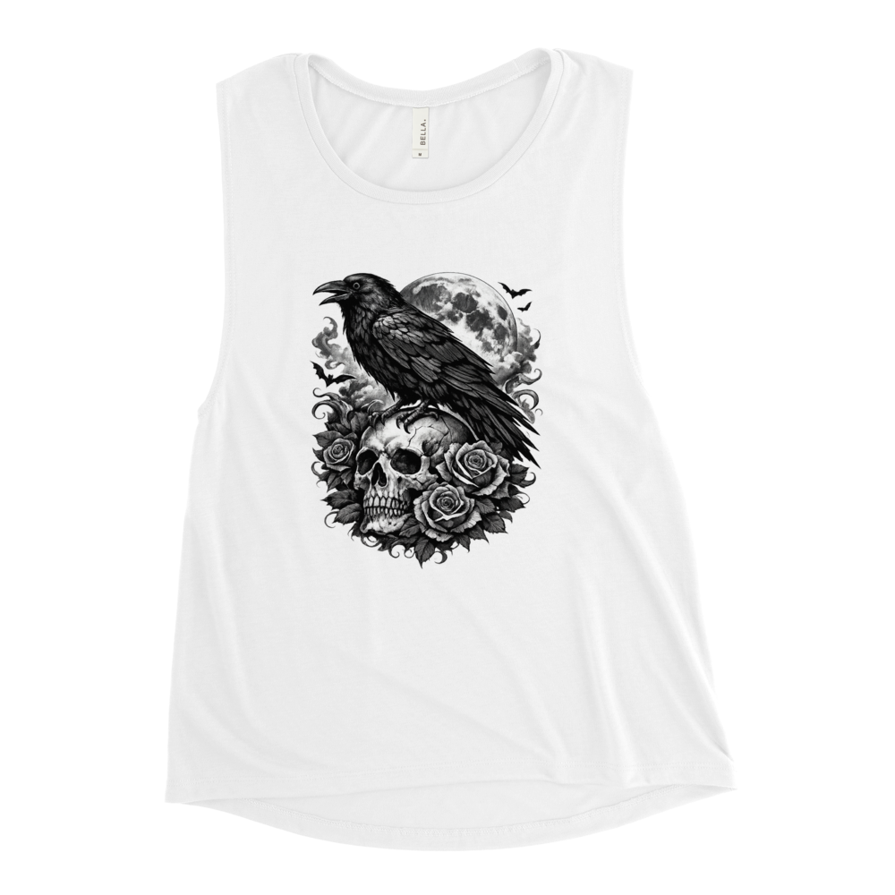 Gothic Raven Skull