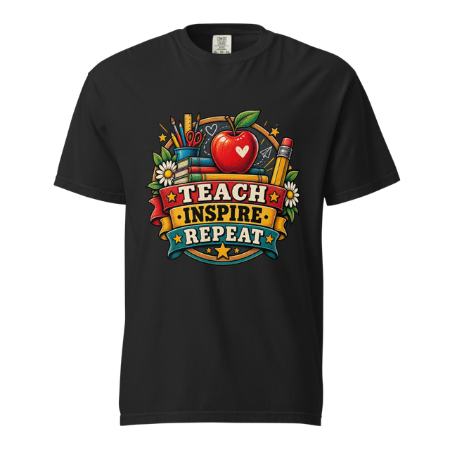 Teach Inspire Repeat Teacher Shirt