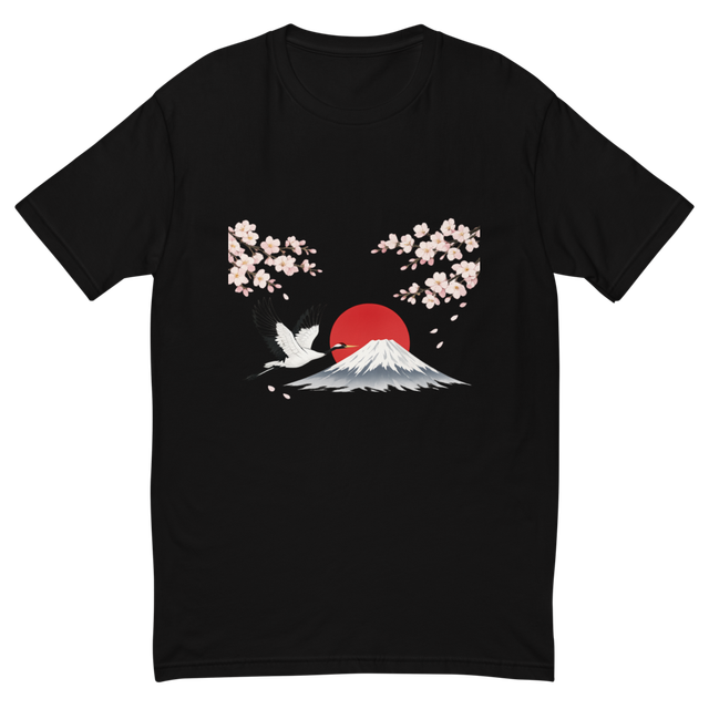 Japanese Crane & Mount Fuji