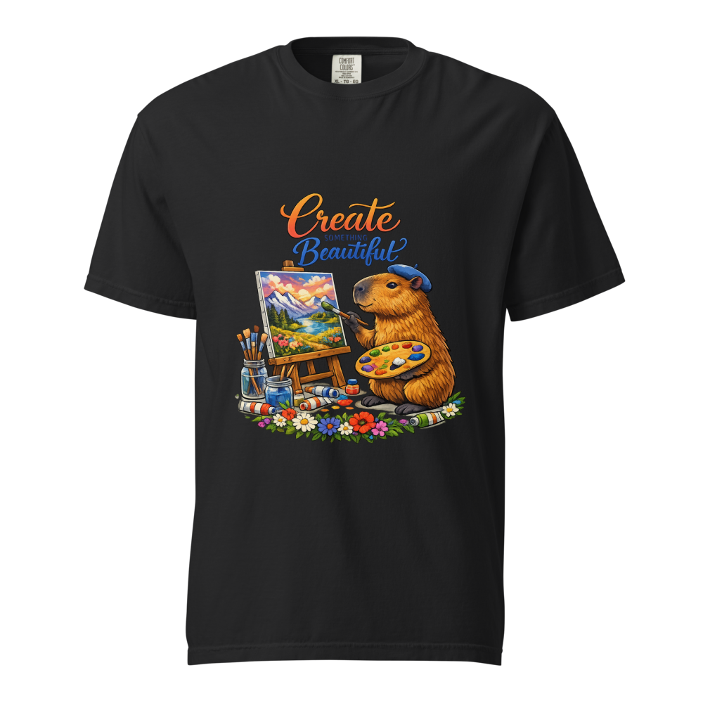 Create Something Beautiful – Cute Capybara Artist