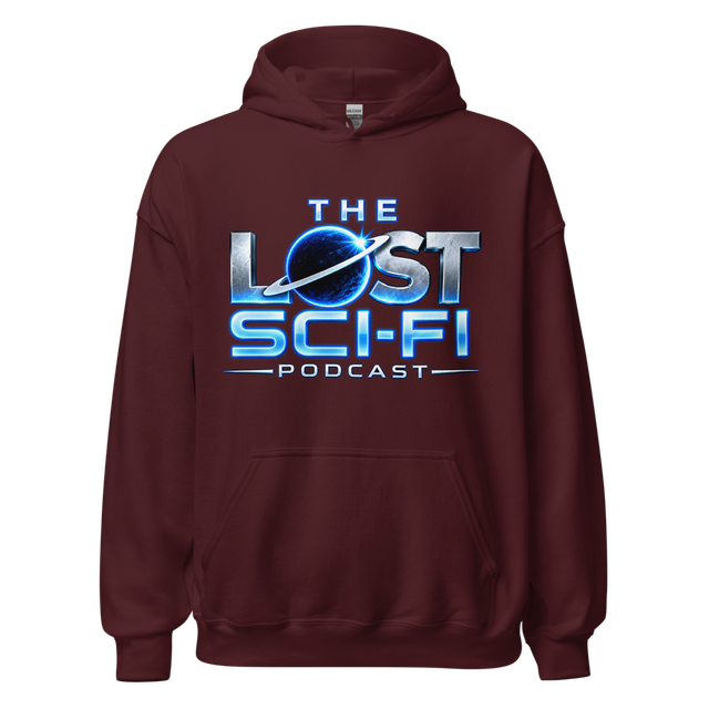 The Lost Sci-Fi Podcast Burgundy Logo Hoodie