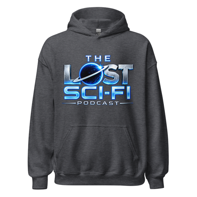 The Lost Sci-Fi Podcast Charcoal Gray Logo Hoodie