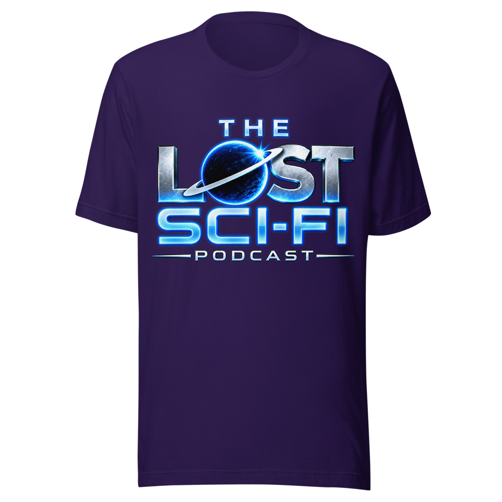 The Lost Sci-Fi Podcast Purple Logo T-Shirt