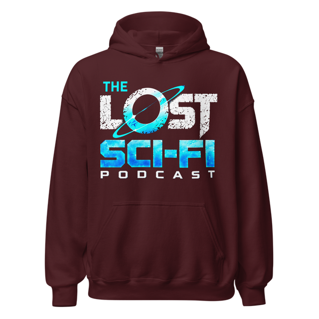 The Lost Sci-Fi Podcast Burgundy Logo Hoodie