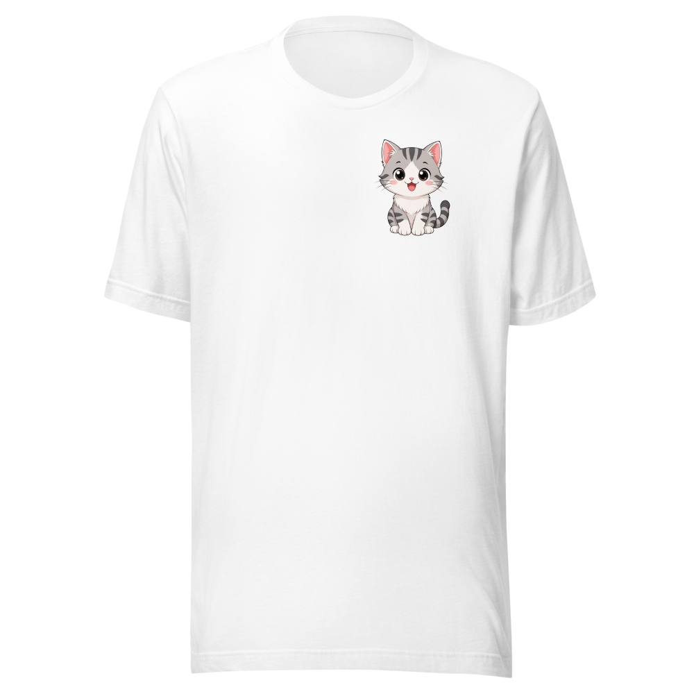 T-Shirt Cute Gray Cat