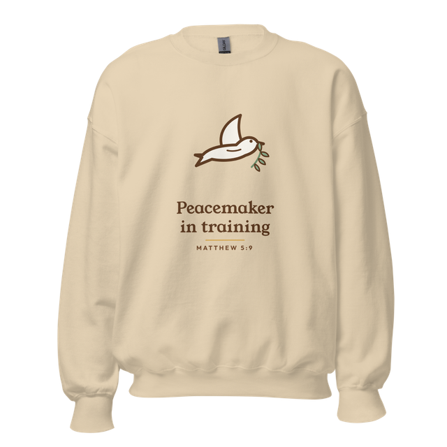 Peacemaker in Training Sweatshirt (Sand)