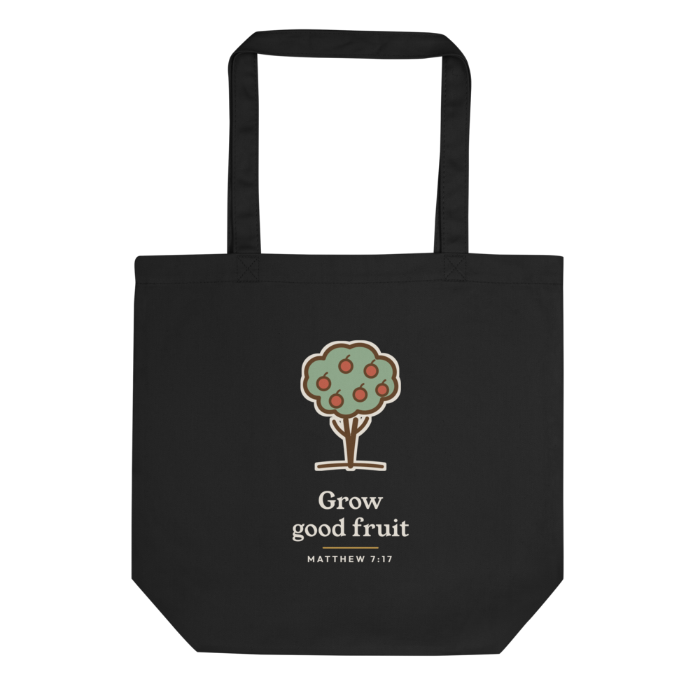 Grow Good Fruit Tote (Black)