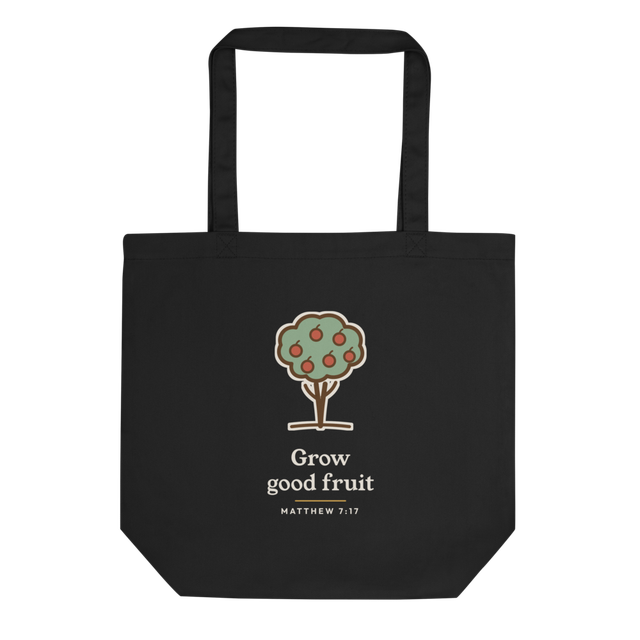 Grow Good Fruit Tote (Black)