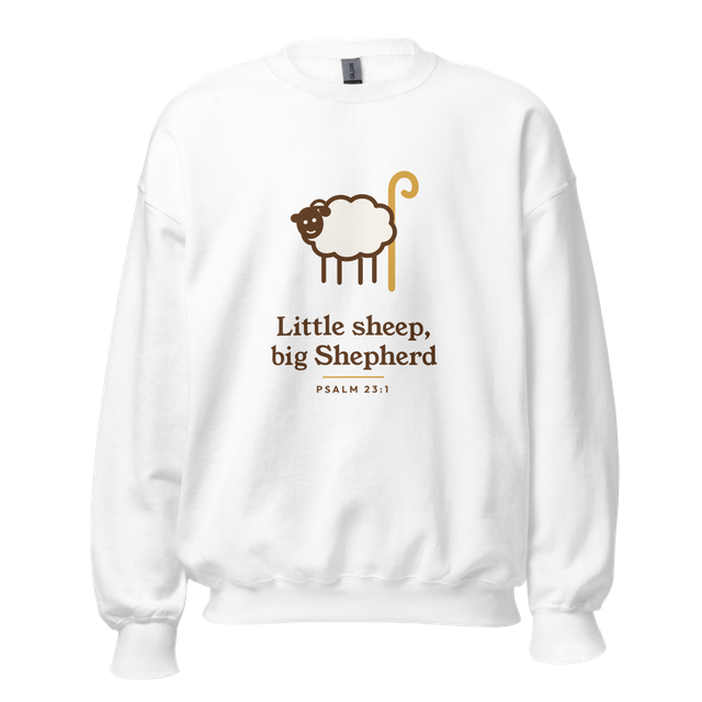 Little Sheep Big Shepherd Sweatshirt (White)