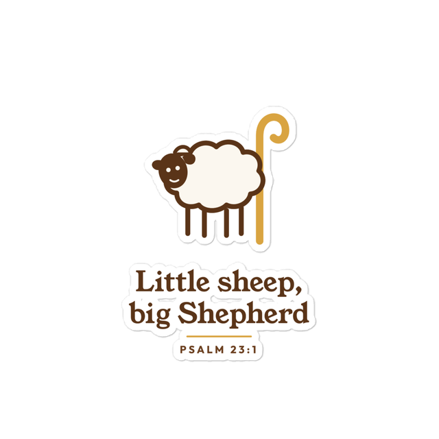 Little Sheep Big Shepherd Sticker