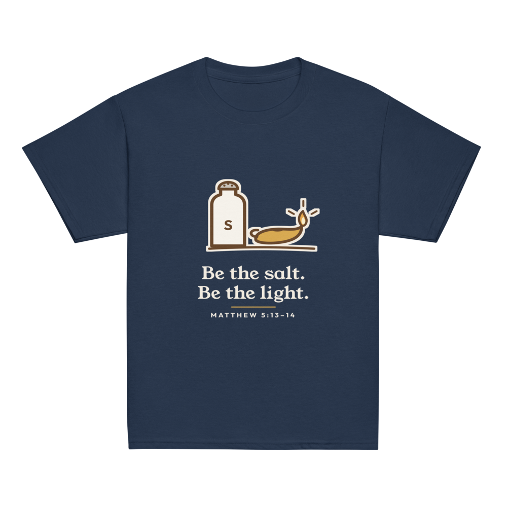 Be the Salt Be the Light Kids Tee (Navy)