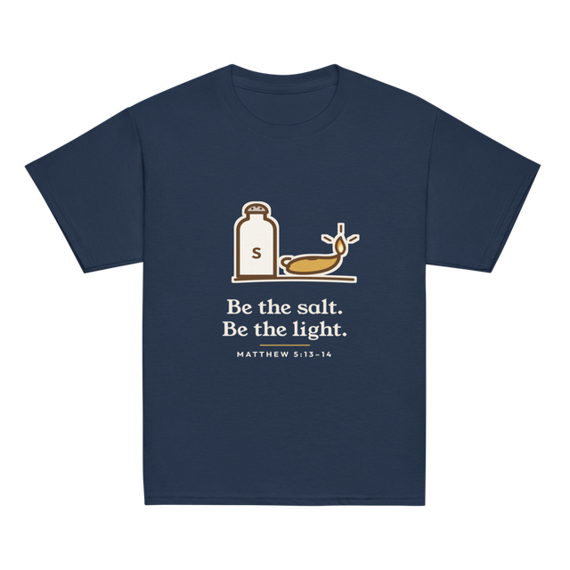 Be the Salt Be the Light Kids Tee (Navy)