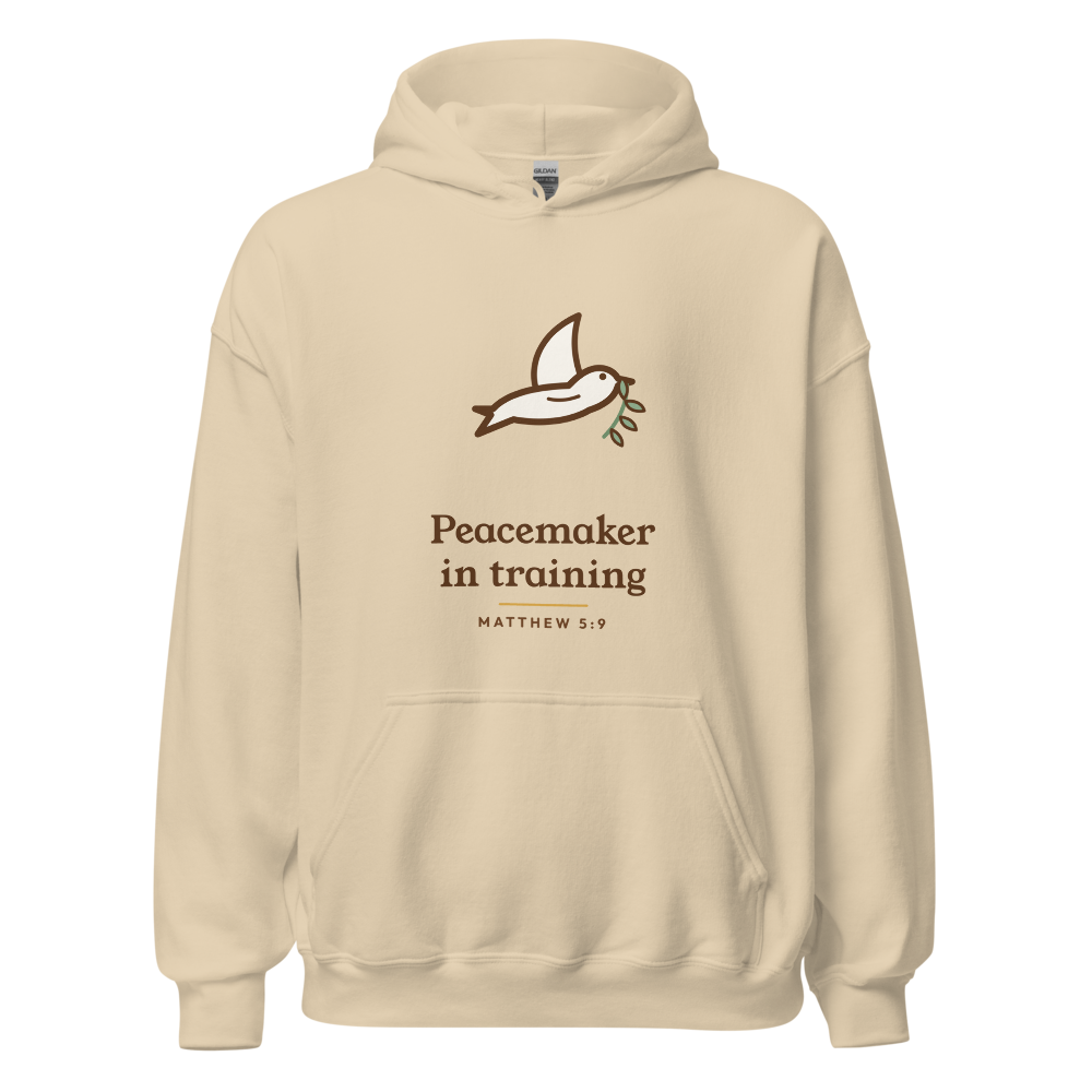 Peacemaker in Training Hoodie (Sand)