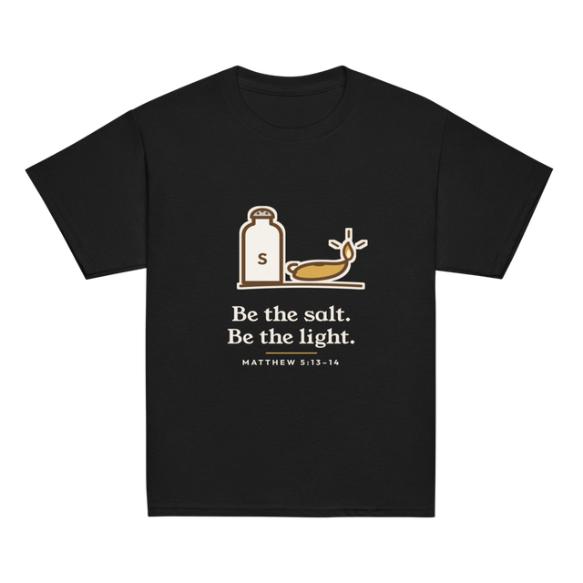 Be the Salt Be the Light Kids Tee (Black)