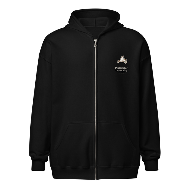 Peacemaker in Training Zip Hoodie (Black)