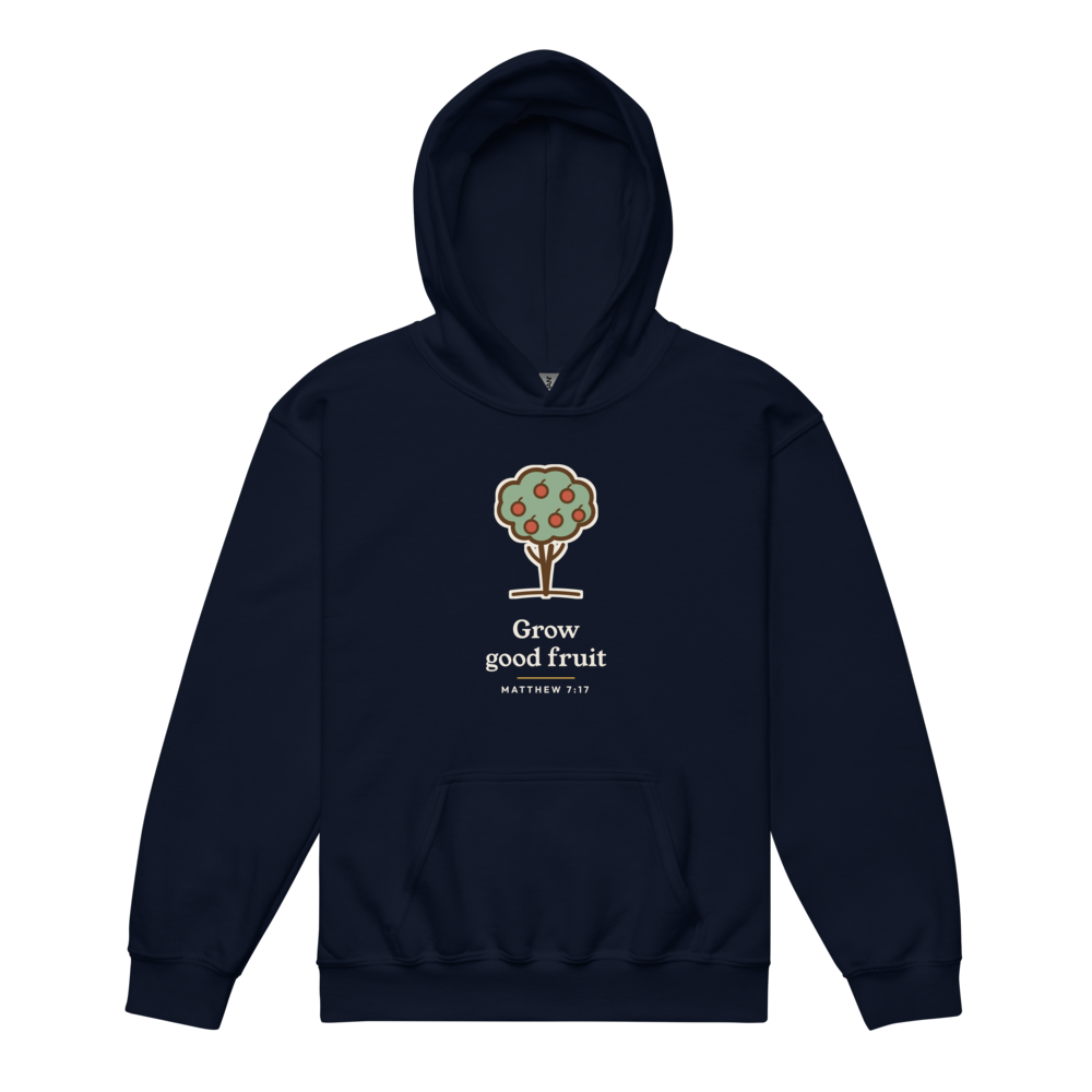 Grow Good Fruit Youth Hoodie (Navy)