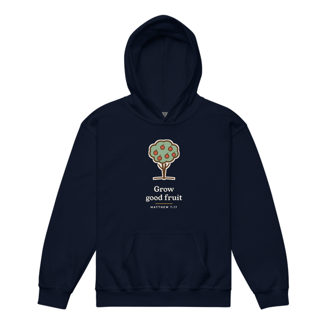 Grow Good Fruit Youth Hoodie (Navy)