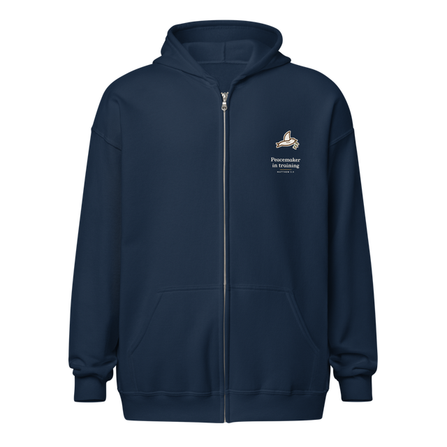 Peacemaker in Training Zip Hoodie (Navy)