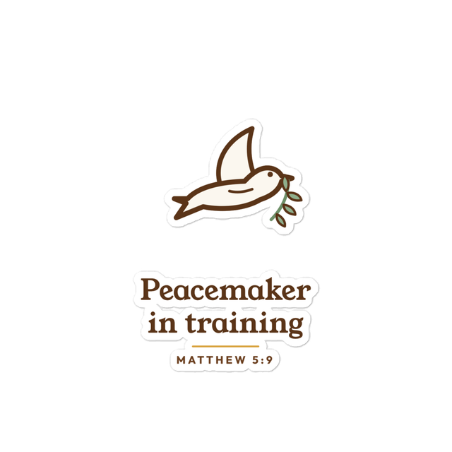 Peacemaker in Training Sticker