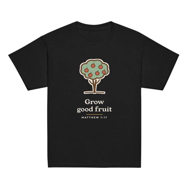 Grow Good Fruit Kids Tee (Black)