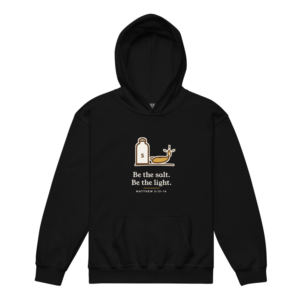 Be the Salt Be the Light Youth Hoodie (Black)