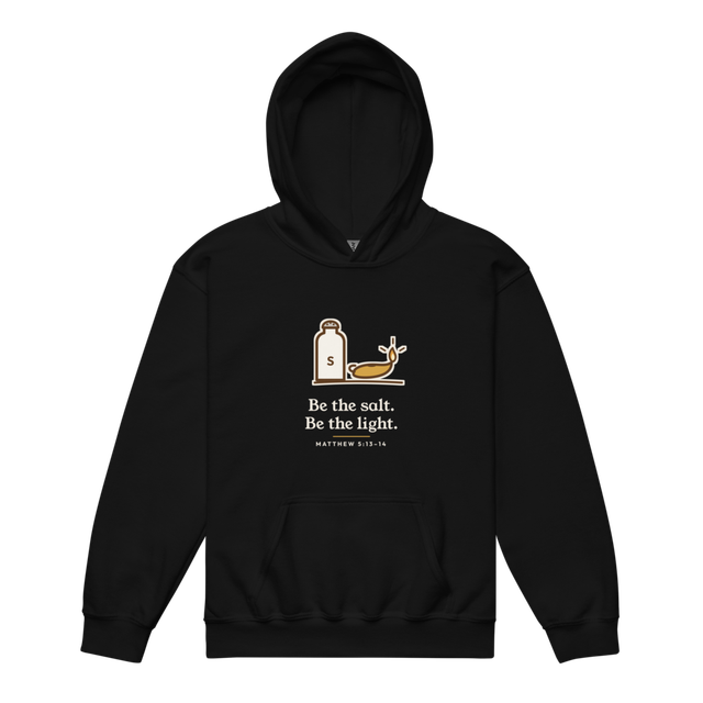 Be the Salt Be the Light Youth Hoodie (Black)
