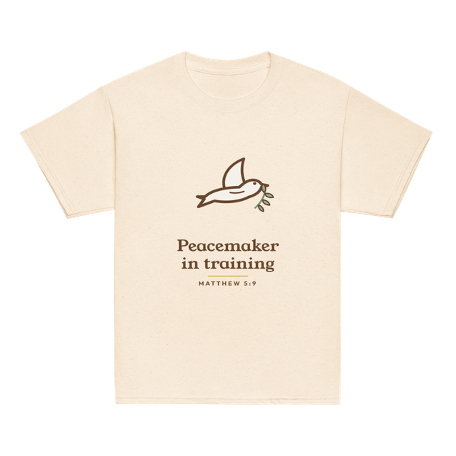 Peacemaker in Training Kids Tee (Cream)