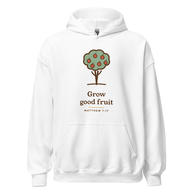 Grow Good Fruit Hoodie (White)