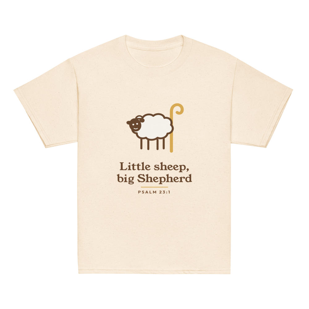 Little Sheep Big Shepherd Kids Tee (Cream)