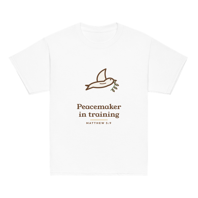 Peacemaker in Training Kids Tee (White)