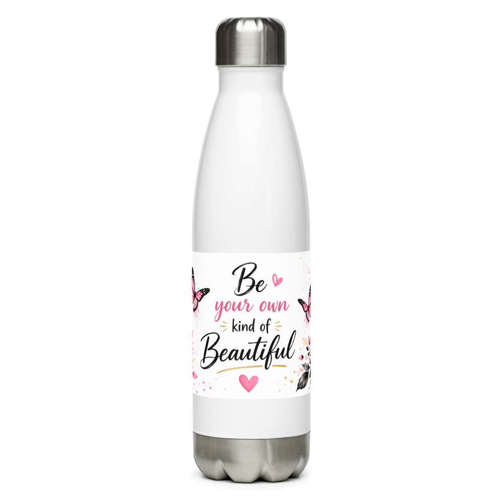Beautiful Floral Water Bottle Wrap Design