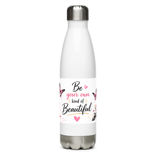 Beautiful Floral Water Bottle Wrap Design