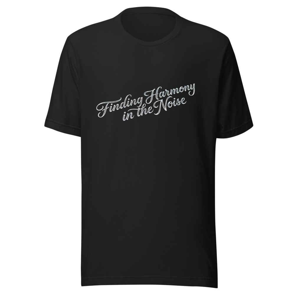 Finding Harmony In The Noise - Aesthetic Music Tee