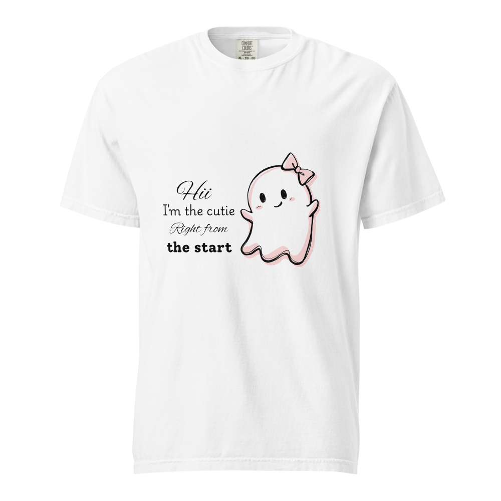 Right From The Start - Cute Kawaii Ghost T-shirt 