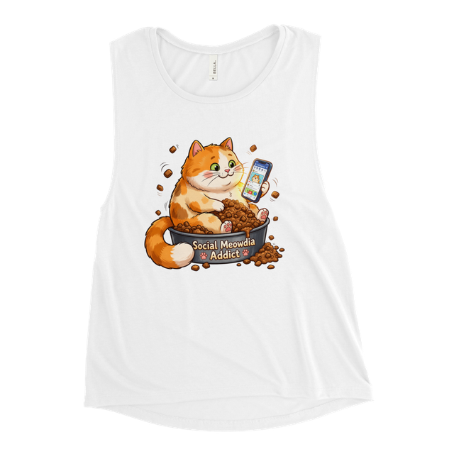 Social Meowdia Addict Cat