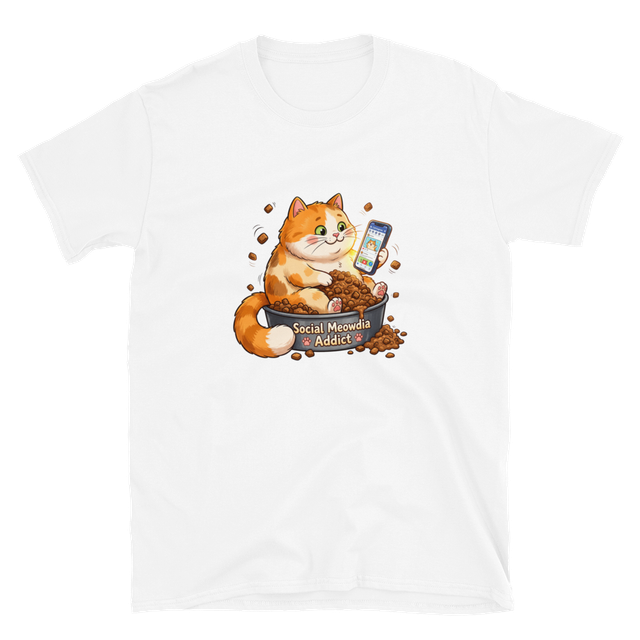 Social Meowdia Addict Cat
