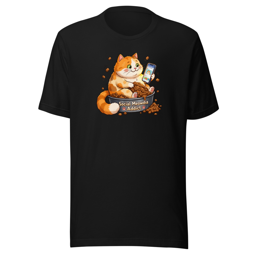 Social Meowdia Addict Cat