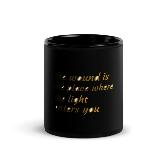 Rumi The Wound Is The Place Light enters Mug