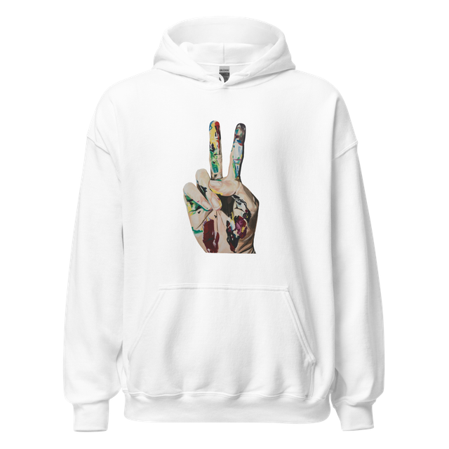 Peace Sign Graphic Heavy Blend Hoodie