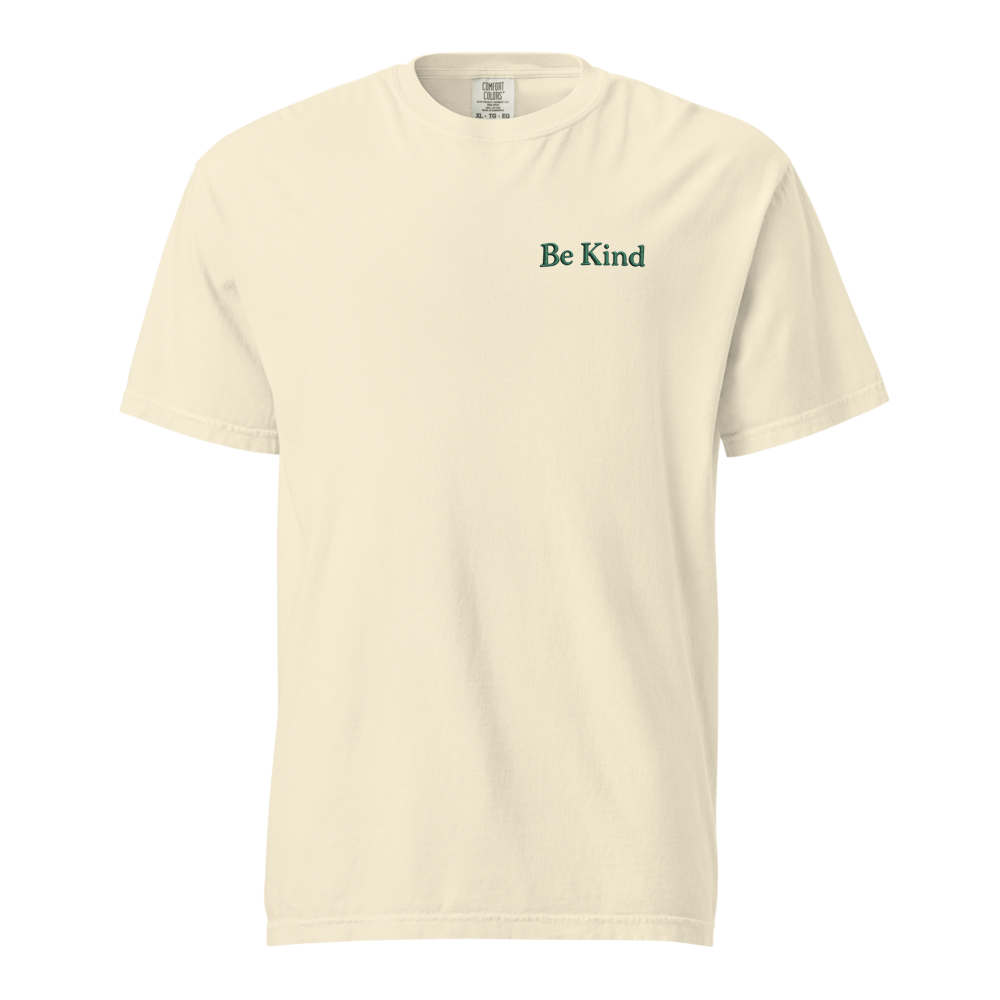 Be Kind — Minimalist Cream Tee