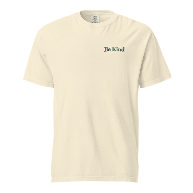 Be Kind — Minimalist Cream Tee