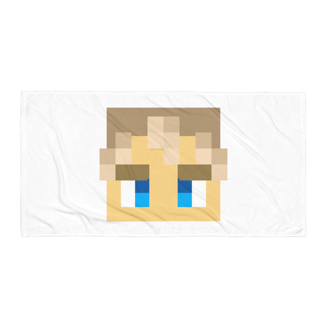 EricSokPlays Minecraft Face Beach Towel