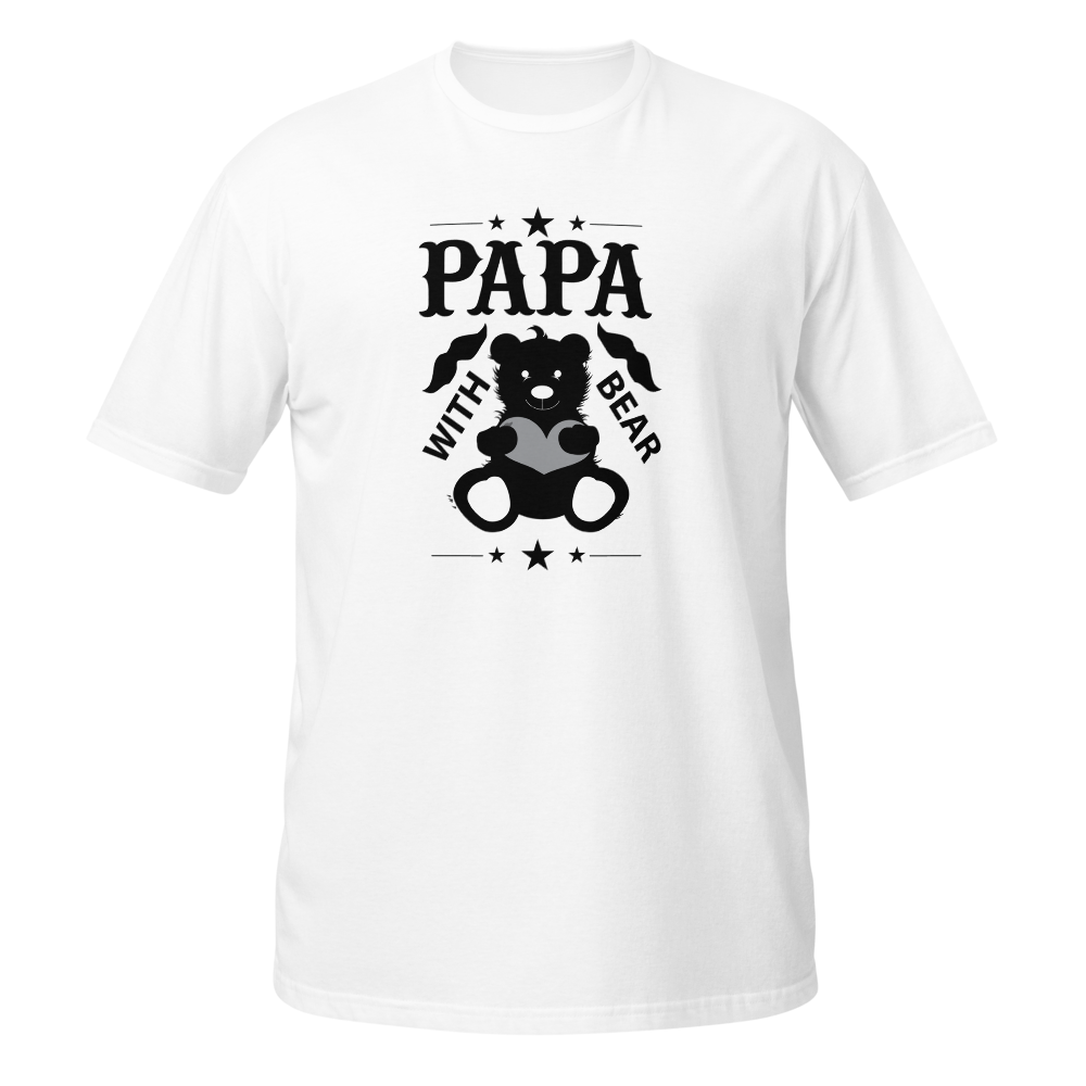 Papa With Bear Graphic T-Shirt