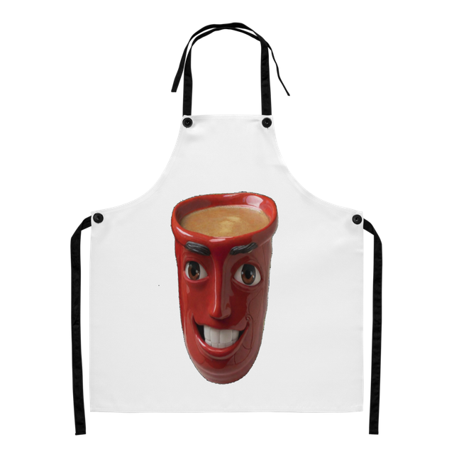 Smiling Red Mug Apron