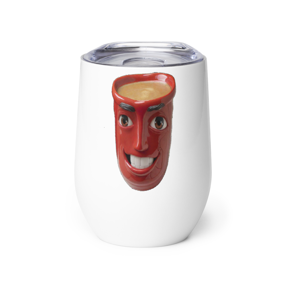 Red Cup Of Coffee Wine Tumbler
