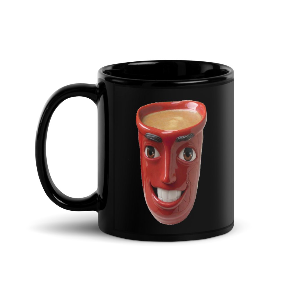 Black Mug Red Cup Of Coffee