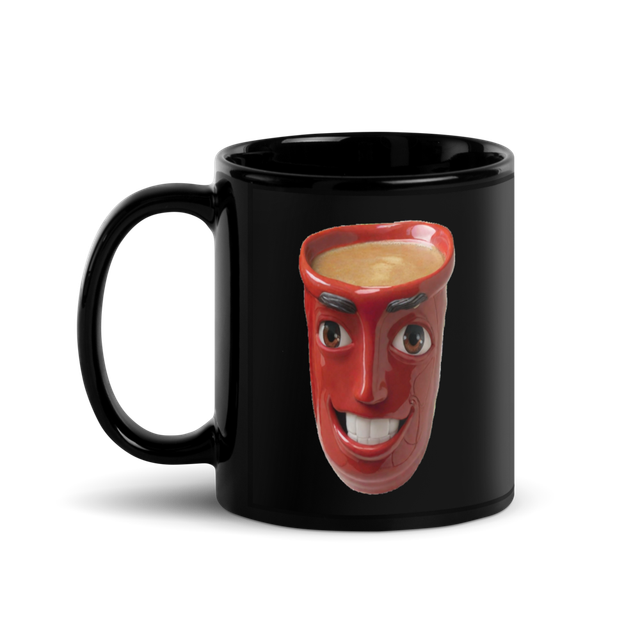 Black Mug Red Cup Of Coffee