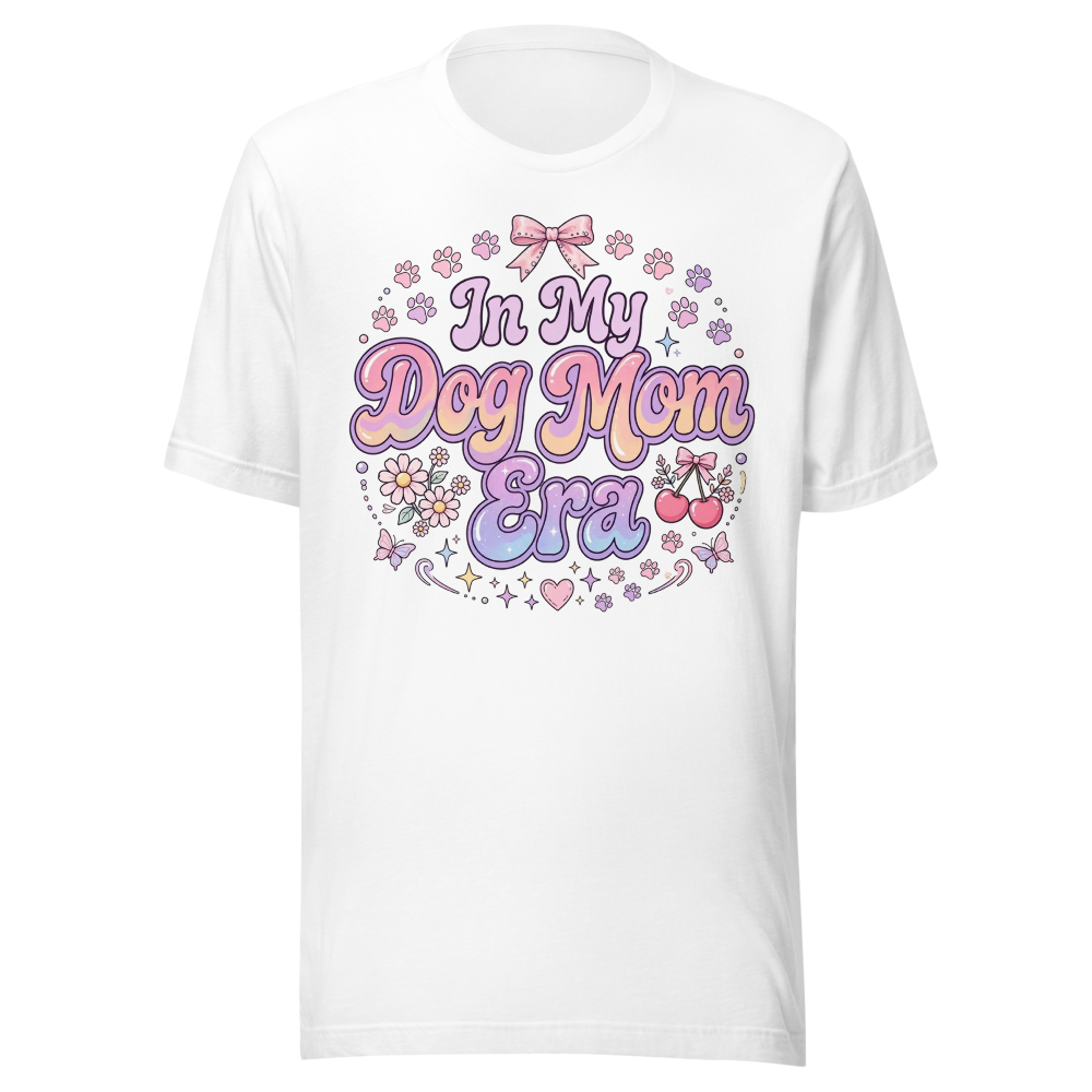 In My Dog Mom Era - Pink Bow Mom Shirt